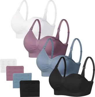 JAMRID Sleeping Nursing Bras for Breastfeeding Maternity Bras for Pregnancy Seamless Bralette