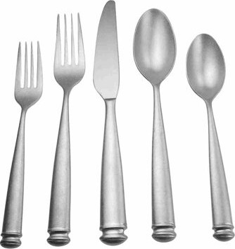 David Shaw Silverware Onde Gold 20 Piece 18/10 Stainless Steel Flatware Set, Service for 4