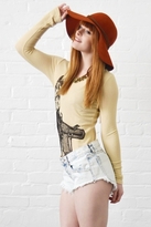 Thumbnail for your product : Lauren Moshi Amber Horse Long Sleeve Classic Thermal in Sand