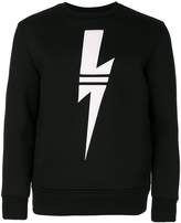 Thumbnail for your product : Neil Barrett lightning bolt sweatshirt