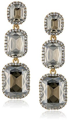 Cara Swarovski Crystal Three Stud Earrings