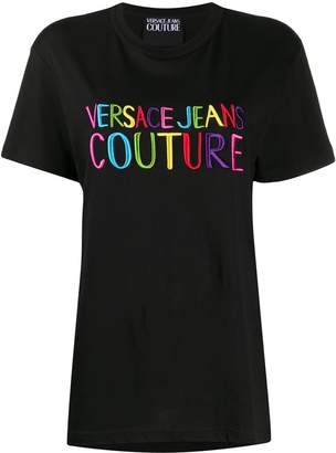 Versace embroidered logo T-shirt