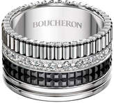 Thumbnail for your product : Boucheron Large Quatre Black Edition Diamond Band, Size 58