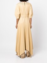 Thumbnail for your product : Jonathan Simkhai Kali lace-collared pleated dress