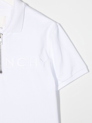 Givenchy Kids Logo-Embroidered Cotton Polo Shirt