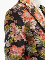 Thumbnail for your product : Andrew Gn Peak-lapel Floral-brocade Blazer - Womens - Black Multi