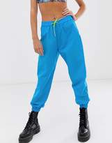 Thumbnail for your product : ASOS Design DESIGN shell jogger in blue