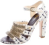 Thumbnail for your product : Chanel 2016 Tweed Multistrap Sandals w/ Tags