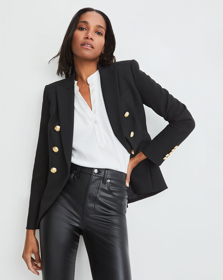 ladies black and gold jacket