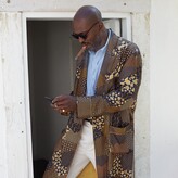 Thumbnail for your product : Walls of Benin - Black Oro 100% Silk Robe