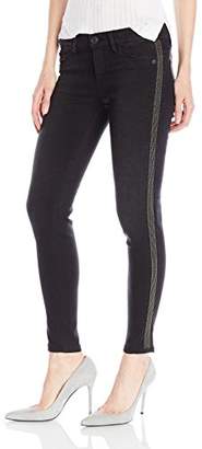 Hudson Women's Luna Midrise Ankle Super Skinny With Side Bead Detail 5 Pocket Jeans