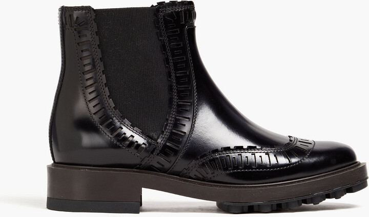 Tod's Laser-cut leather Chelsea boots