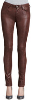 Thumbnail for your product : 7 For All Mankind Leather-Like Skinny Jeans, Wine
