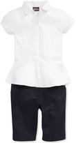 Thumbnail for your product : Nautica Girls' Uniform Peplum Shirt