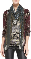 Thumbnail for your product : Zadig & Voltaire Kerry Skull-Print Modal Square Scarf