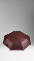 Thumbnail for your product : Burberry Check-lined Folding Umbrella