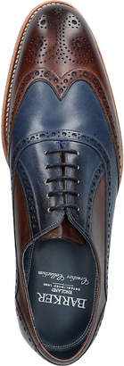 Barker Valiant two-tone brogue leather oxford shoes
