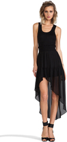Thumbnail for your product : Heather Hi Low Pleated Maxi Dress
