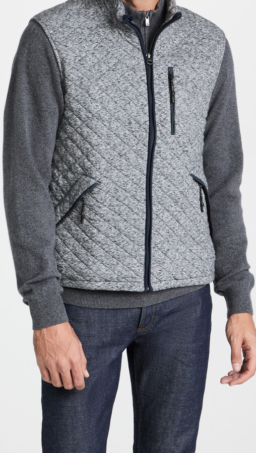 quilted fleece jacket men's