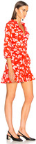 Thumbnail for your product : Rixo Abigail Mini Dress in Red Abstract Daisy | FWRD