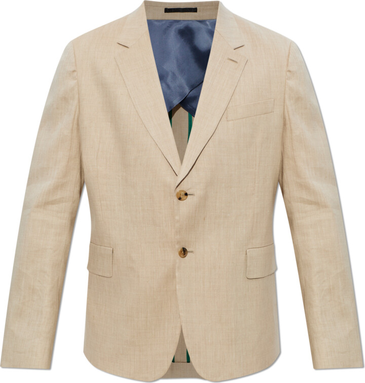 Paul Smith Blazer With Double Vent, , - Beige