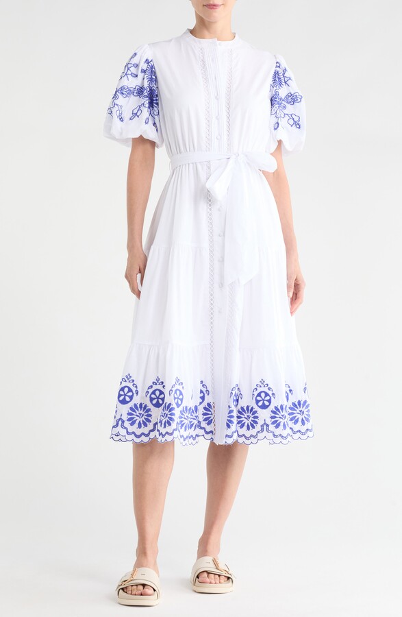 Love by Design Long Beach Embroidered Shirtdress