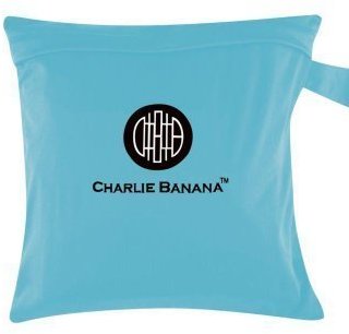 Charlie Banana Washable Diaper Tote Wet Bag (Turquoise) by