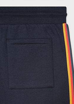 Men's Washed Navy 'Artist Stripe' Cotton Sweatpants