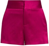Thumbnail for your product : Alice + Olivia Cady High-Waist Satin Shorts