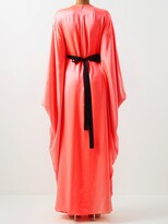Thumbnail for your product : Roksanda Raziya Silk-satin Kaftan Gown - Neon Pink
