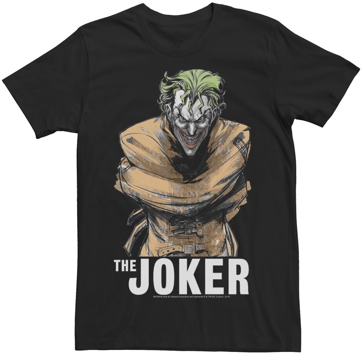 Dc Comics Men's Batman The Joker In A Straight Jacket Tee - ShopStyle T ...