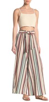 Thumbnail for your product : Angie Striped Tie Waist Palazzo Pants