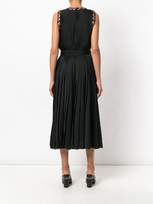 Givenchy pansy detail pleated dress