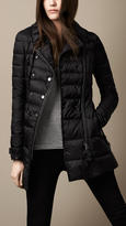 Thumbnail for your product : Burberry Leather Trim Belted Puffer