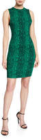 Thumbnail for your product : Alice + Olivia Delora Snake-Print Sleeveless Crewneck Mini Dress