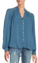 Thumbnail for your product : Free People Canyon Rose Lace Back Button Down Blouse