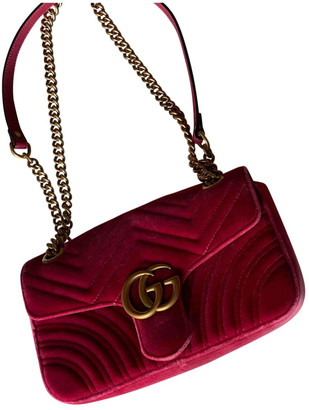 gucci marmont pink velvet