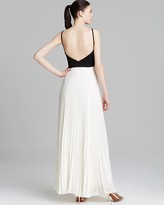 Thumbnail for your product : Laundry by Shelli Segal Gown - Spaghetti Strap Bandage Pleated Chiffon Skirt