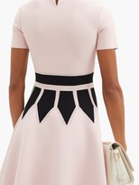 Thumbnail for your product : Alexander McQueen Corset-jacquard Stretch-knit Mini Dress - Pink Multi