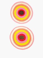 Thumbnail for your product : Sensi Set Of Two Straw Placemats - Pink Multi