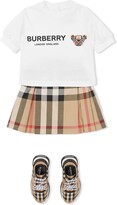 Thumbnail for your product : Burberry Children Vintage Check-print pleated skirt