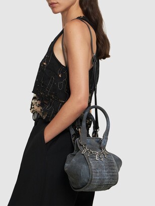 DIESEL D-Vina デニムトップハンドルバッグ Diesel Xs D-vina Denim Top Handle Bag - ShopStyle