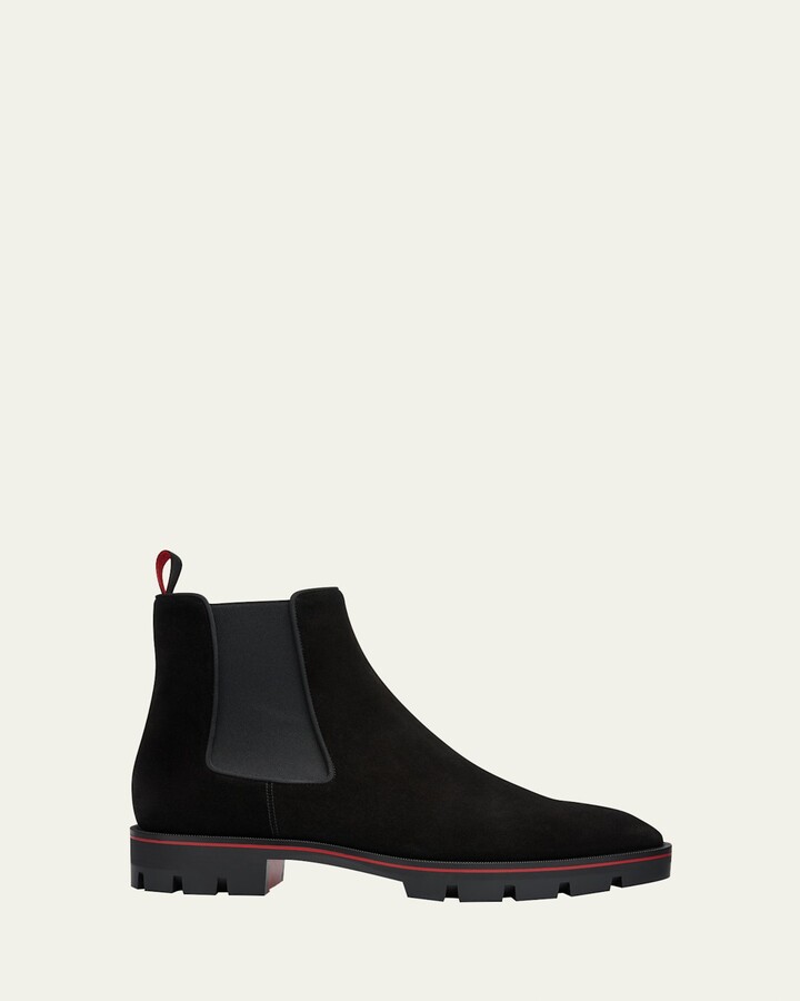 Christian Louboutin Men's Alpinosol Lug Sole Chelsea Boots