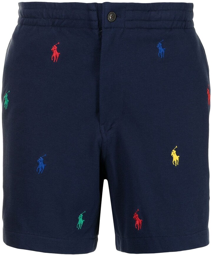 polo shorts with horses all over