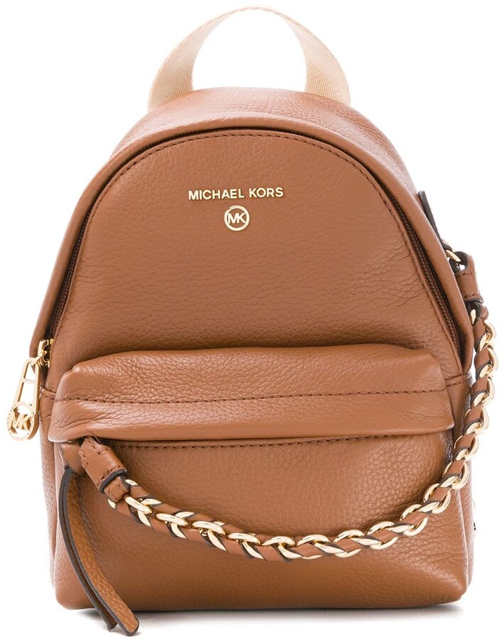 leather michael kors backpack