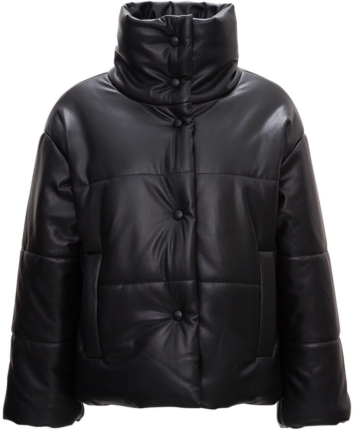 Nanushka Quilted Puffer Jacket In Vegan Leather - ShopStyle