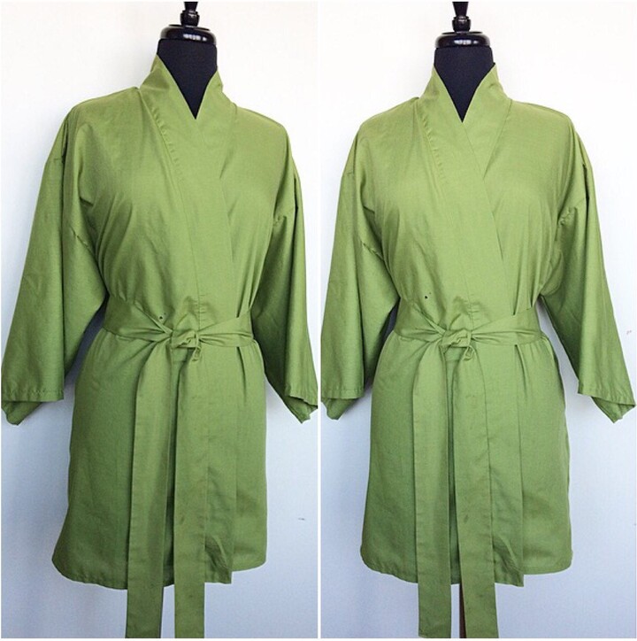 Etsy 100% Cotton Kimono in Green