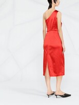 Thumbnail for your product : P.A.R.O.S.H. Bow-Detail One-Shoulder Dress