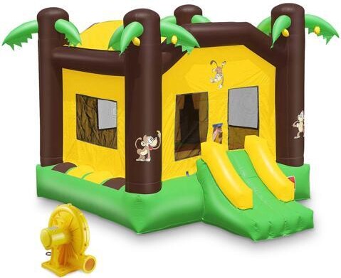 Cloud Nine Cloud 9 Commercial Grade Jungle Bounce House with Blower - 100% PVC 17' x 13' Inflatable Bouncer