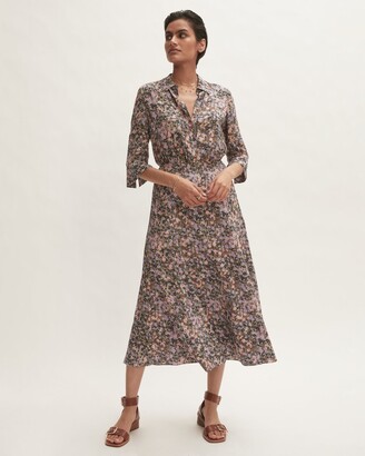 JigsawJigsaw Rainbow Floral Shirt Dress - ShopStyle